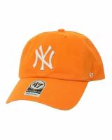 Бейсболка классическая с изогнутым козырьком '47 Brand Clean Up New York Yankees RGW17GWS (OS оранжевый)