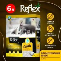 Reflex наполнитель для кошачьих туалетов, с антибактериальным эффектом 6 л