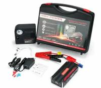 Портативное пуско-зарядное устройство для автомобиля Jump Starter 16800 mAh с воздушным компрессором, черный