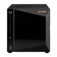 ASUSTOR AS3304T 4-Bay NAS/MPl/Cel 1.4GHz Quad Core/2GBDDR4/noHDD, LFF(HDD, SSD),/1x1GbE(LAN)/3xUSB3.2; 90IX01L0-BW3S00