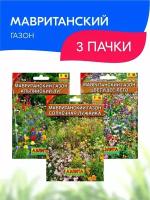 Набор семян Аэлита Газон мавританский №3, 3 пачки