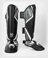 Шингарды, защитные щитки на голень, ноги, для единоборств, тайского бокса Venum Contender 2.0 - Black/Grey/White (XL)