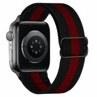 Ремешок текстильный HOCO iWatch WA04 для часов Apple Watch 38/40/41мм, черный-красный
