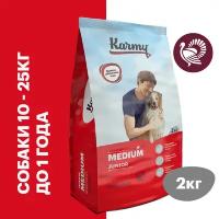 KARMY 45161 Medium Junior сухой для щенков средних пород Индейка 2кг