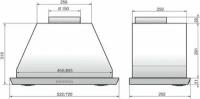 Кухонная вытяжка Elikor: Врезной блок 52Н-1000-Э4Д нерж