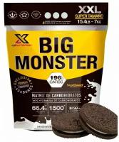 Гейнеры высокоуглеводные, HX Nutrition, Premium Big Monster Gainer, 7000 г, Печенье с шоколадной крошкой, испания