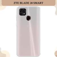 Силиконовый чехол на ZTE Blade 20 Smart / ЗТЕ Блэйд 20 Smart, прозрачный