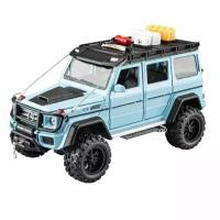 Коллекционная машинка игрушка металлическая Модель 1/24 Mercedes-Benz G550-4X4 с багажником масштабная модель Мерседес