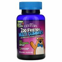 21st Century, Zoo Friends, мультивитамины, фрукты, 60 жевательных таблеток