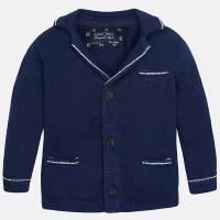 Пиджак вязаный Mayoral для мальчиков, размер 92 (2 года), цвет синий