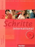 Schritte international 2 Kurs- + Arbeitsbuch mit CD zum Arbeitsbuch