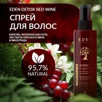 Спрей для волос термозащита EDEN DETOX с экстрактом красного вина 200 мл