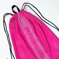 Сетчатый мешок / сетка-мешок для хранения и переноски плавательного инвентаря, пляжного отдыха SwimRoom "Mesh Bag 3.0", размер 55*45 см, цвет розовый