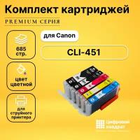 Набор картриджей DS CLI-451XL-PGI-450XL, увеличенный ресурс