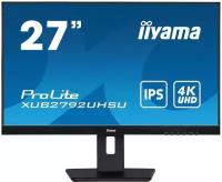 Монитор Iiyama 27 XUB2792UHSU-B5 черный IPS LED 16:9 DVI HDMI M/M матовая HAS Piv 350cd 178гр/178гр 3840x2160 60Hz DP 4K USB 6.7кг