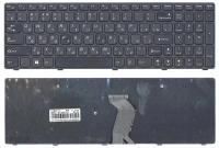 Клавиатура для ноутбука Lenovo 25210932 черная с черной рамкой, версия 2