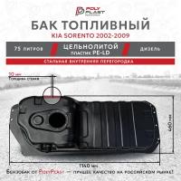 Бак топливный Kia Sorento 2002-2009 дизель, пластик