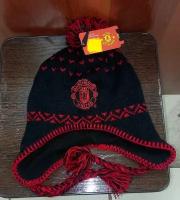 Для футбола Манчестер Юнайтед шапка зимняя футбольного клуба MANCHESTER UNITED ( Англия ) с ушами 3