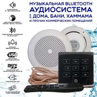 Влагостойкая акустическая система для дома, бани, сауны и хамама SW 2 Black ECO(черный)