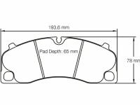 PAGID Колодки тормозные Porsche передние, состав RSL1