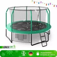 Батут UNIX Line SUPREME GAME 12 ft (green)