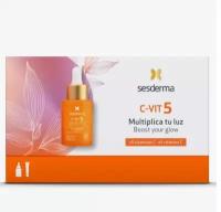 SESDERMA промонабор SESDERMA:C-VIT 5 Liposomal serum Сыворотка липосомальная с комплексом витамина С (5 типов), 30 мл+C VIT RADIANCE Флюид для сияния 10мл