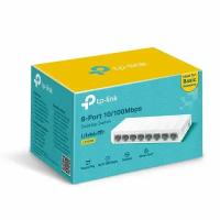 TP-Link LS1008 8-портовый 10/100 Мбит/с неуправляемый коммутатор, 8 портов RJ45 10/100 Мбит/с