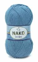 Пряжа NAKO Denim (Нако), джинсовый - 11576, 60% хлопок, 40% акрил, 5 мотков, 100 г, 200 м