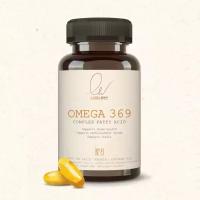 Омега 3-6-9 369 LABELWAY 90 капсул, БАДы Omega 3 6 9 рыбный жир, масло авокадо, льняное (линолевая кислота) Рыбий жир 1000 мг, Витамины для иммунитета