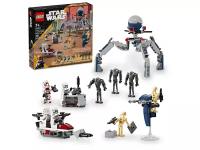 Конструктор LEGO Star Wars 75372 Конструктор Боевой набор солдат-клонов и боевых дроидов