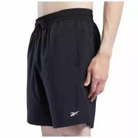 Шорты спортивные Reebok для мужчин, Размер:2XL/S (short - укороченный), Цвет:черный, Модель:WOR WOVEN SHORT