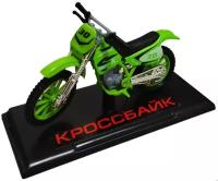 Игрушка модель мотоцикла кроссбайк 11.5 см Цвет Зелёный технопарк 281927-R_GN
