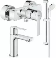 Комплект смесителей Grohe Lineare 33865001 + 23791001 + 27853001