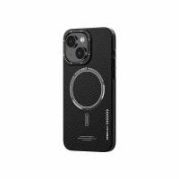 Чехол RECCI Machinists Magnetic Carbon Slim Series for iPhone 15 Pro 6.1" - (Black)