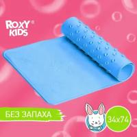 Коврик резиновый антискользящий для ванны Roxy-kids BM-3474-B 34х74см синий