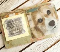 Блокнот на холодильник на магните подарочный Собака Корги Пемброк 003984