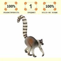 Фигурка игрушка серии "Мир диких животных": Обезьяна Кольцехвостый лемур