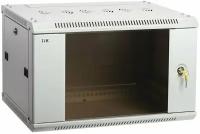 Шкаф ITK Linea W (LWR3-09U64-GF) настенный 9U 600x450мм пер. дв. стекл 90кг серый 350мм 24кг