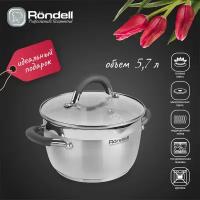 Кастрюля RONDELL скр 24 см, (5,7л) Flamme RDS-025