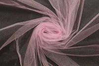 Ткань Фатин средней жесткости перламутр светло-розовый, ш152см, 0,5 м