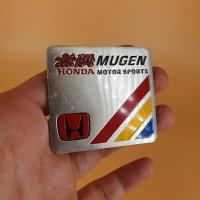 Эмблема наклейка Mugen Хонда Motor Sports металлическая, 6 х 5.5 см, самоклеящаяся