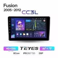 Магнитола Ford Fusion 2005-2012 Teyes CC3L 4/32Гб ANDROID 8-ми ядерный процессор, IPS экран, DSP, 4G модем, голосовое управление