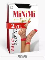 Носки MiNiMi, 20 den, 2 пары, размер 0 (UNI), черный