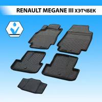 Комплект ковриков в салон RIVAL 14705001 для Renault Megane 2008-2016 г., 5 шт. черный