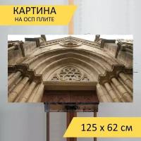 Картина на ОСП 125х62 см. "Карта китая, гуанчжоу, шиши" горизонтальная, для интерьера, с креплениями