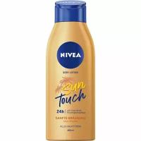 NIVEA Sun Touch увлажняющий лосьон для тела с эффектом автозагара, обогащенный экстрактом гинкго и маслом виноградных косточек 400 мл (Из Эстонии)