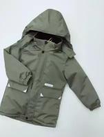Куртка для мальчиков, удлиненная CLASSIC, хаки (122)