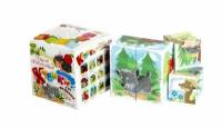 Кубики "Дикие животные и их малыши" 8 кубиков (без обклейки), 2 штуки