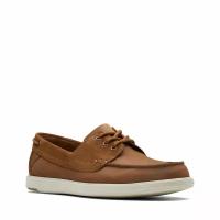 Мужские мокасины Clarks 26172443 Clarks Bratton Boat коричневый 42 EU