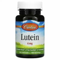 Carlson Lutein 6mg 180 Soft Gels, Лютеин 6 мг